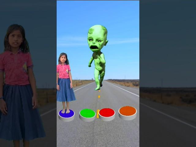 l jump on the button Aeroplane, helicopter, train & Alien - Funny vfx magic  #shorts