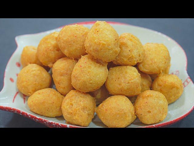 Easy Potato recipe! With 1 POTATO! Cheap, Simple and very delicious! Potato Balls! Potato Snacks