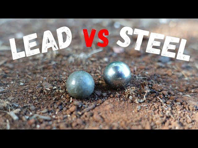 LEAD VS STEEL | 9.5mm (3/8") Slingshot Ammo