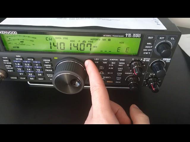 Kenwood TS 590SG CW filters