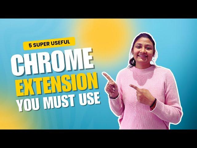  5 Super Useful #Chrome #Extensions You MUST Use RIGHT NOW! Recommended Tool in #2025 