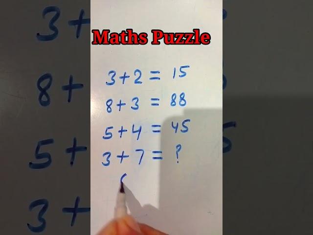 maths Puzzle | #youtubeshorts #viral #youtube #shorts #eeducation24 #trending #education