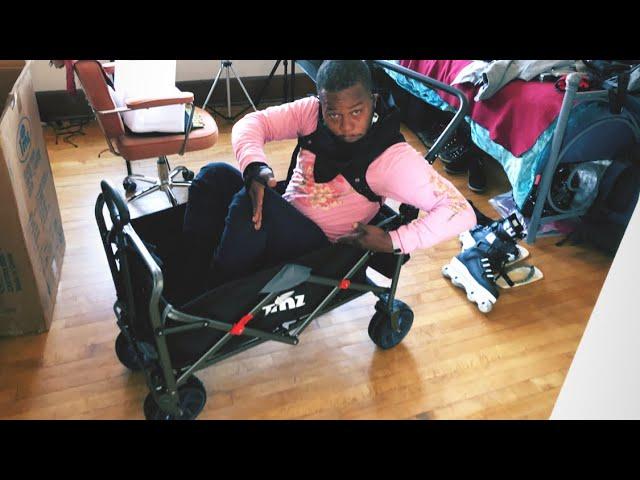 TMZ Folding Utility Wagon 90L (220lbs) Foldable Hand Cart 2021 Review