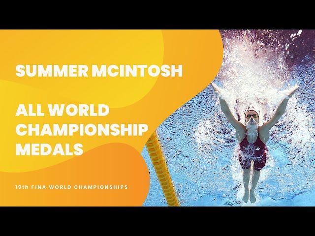 Summer McIntosh All World Championship Medals | 19th FINA World Championships