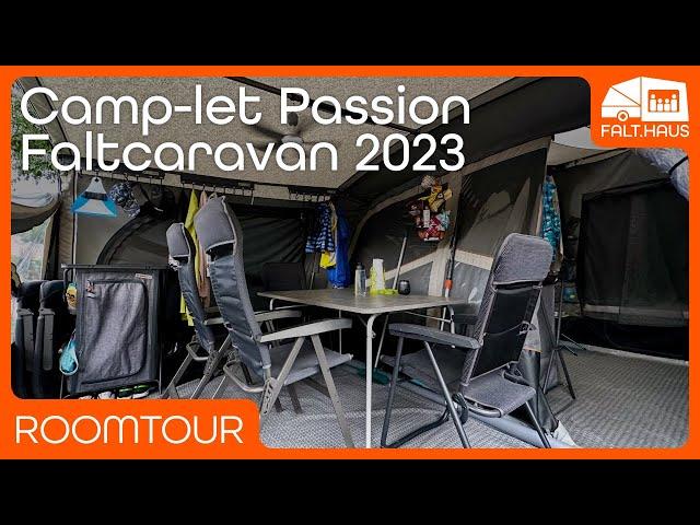 Roomtour 2023 through our Camp-let Passion trailer tent