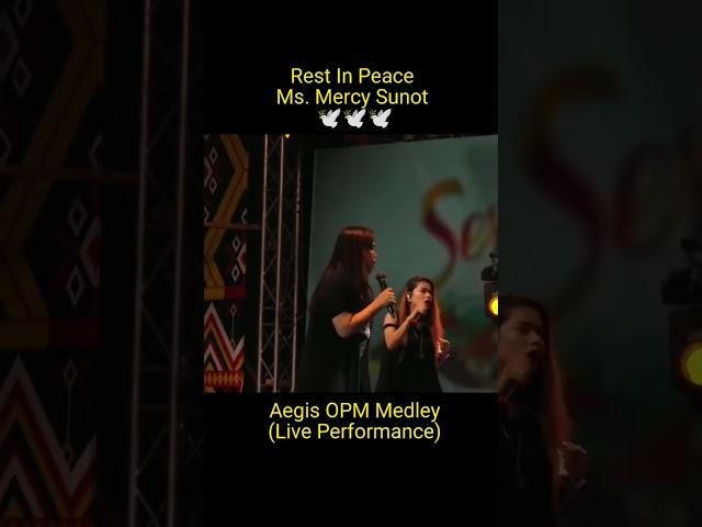 Aegis  OPM Medley ( Live Performance )Rest in Peace Ms. Mercy SUNOT lead vocalist Aegis Band