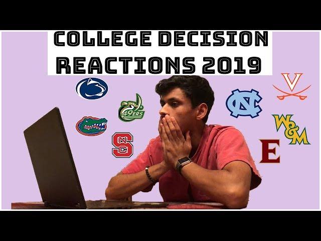 2019 COLLEGE DECISION REACTIONS! (UVA, UNC, UF, W&M and more)