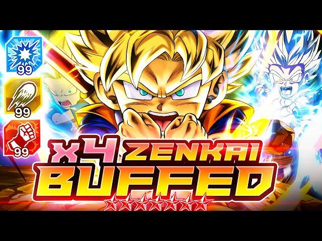 4x ZENKAI BUFFED 14* MAX ARTS BOOSTED DAIMA GOKU IS THE KING OF UNIT SNIPES! | Dragon Ball Legends