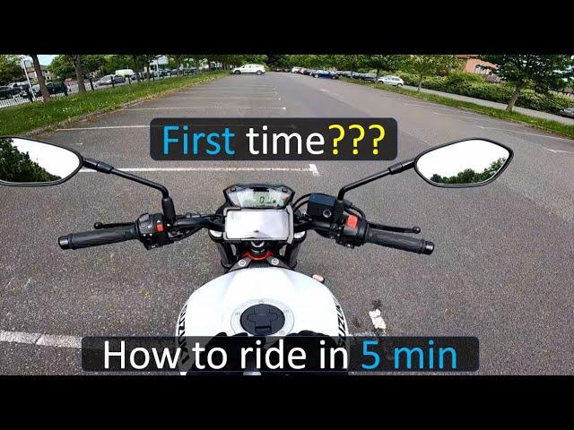 How to ride a motorcycle