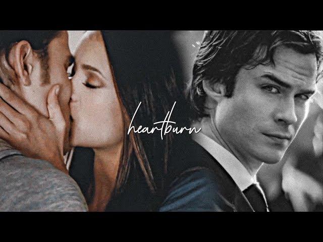 elena, stefan & damon | heartburn