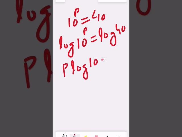 How to find the value of P by logarithm. #maths #mathstricks #viralvideo #viralshorts