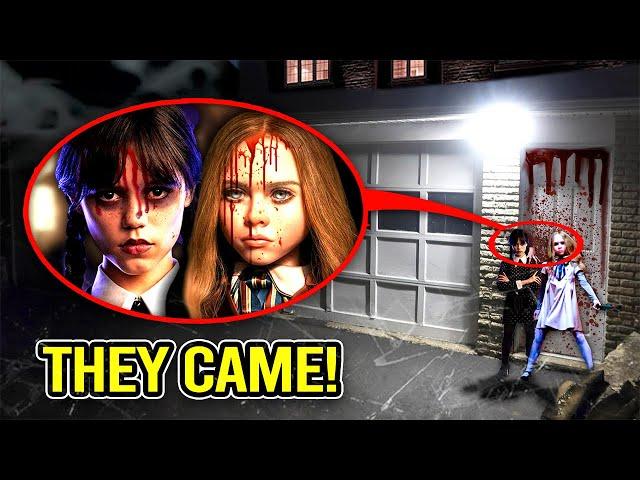 IF YOU SEE WEDNESDAY ADDAMS & M3GAN OUTSIDE OF YOUR HOUSE, RUN!! (HELP ME)