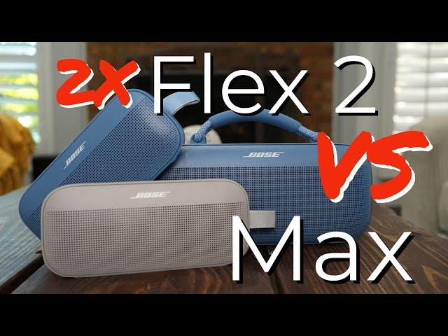 Comparing TWO Bose Soundlink Flex 2 with a Bose Soundlink Max