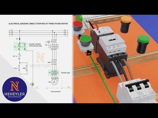 Arranque Directo de Motor Trifásico | NEHEYLER MECATRONICO