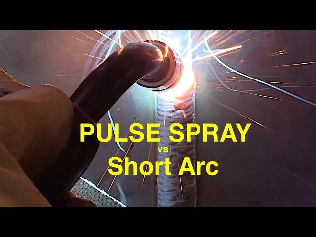 3G MIG Uphill Pulse Spray vs Short  Circuit