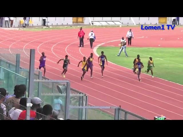 Boys 100m final. Super Zonal 2023. Ashanti Region.