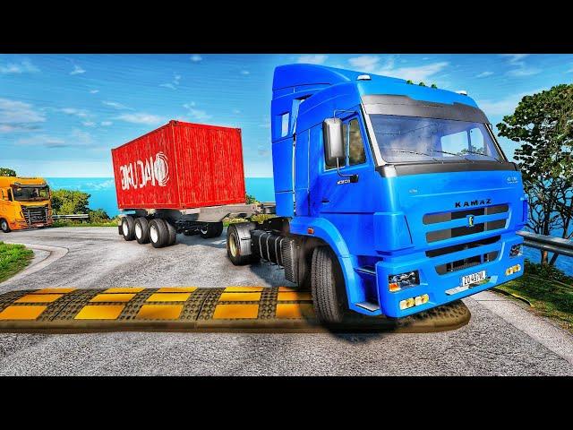 Trucks vs Speed Bumps | BeamNG.drive