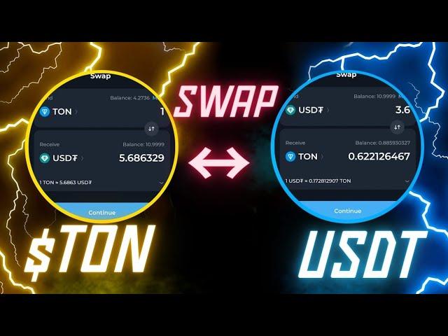 HOW TO SWAP TON TO USDT OR USDT TO TON (TONCOIN)