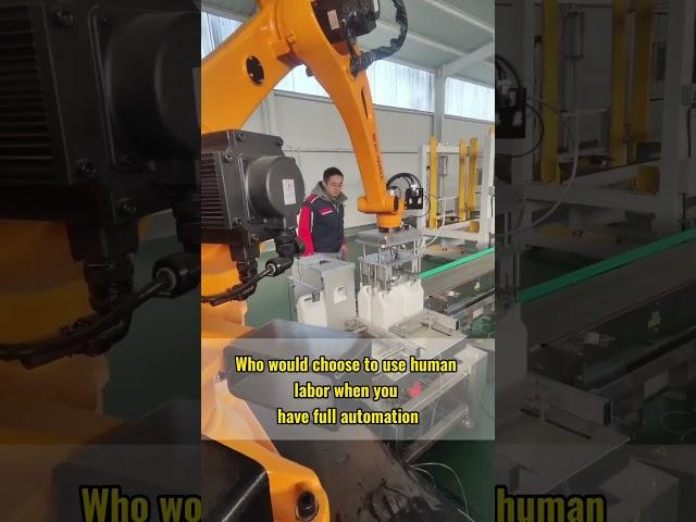 Who would choose to use human labor when you have full automation #machine #roboticautomation