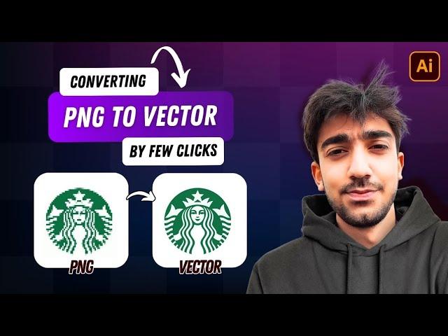 How to convert low quality PNG to high-quality VECTOR | Adobe Illustrator