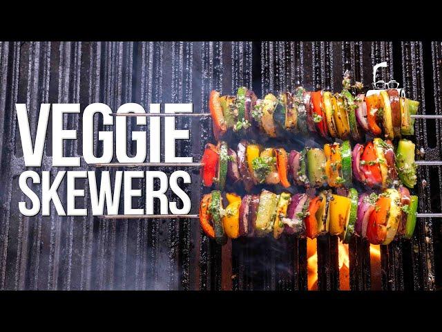 THE BEST VEGGIE SKEWERS (TRY SOMETHING NEW ON THE GRILL!)  | SAM THE COOKING GUY