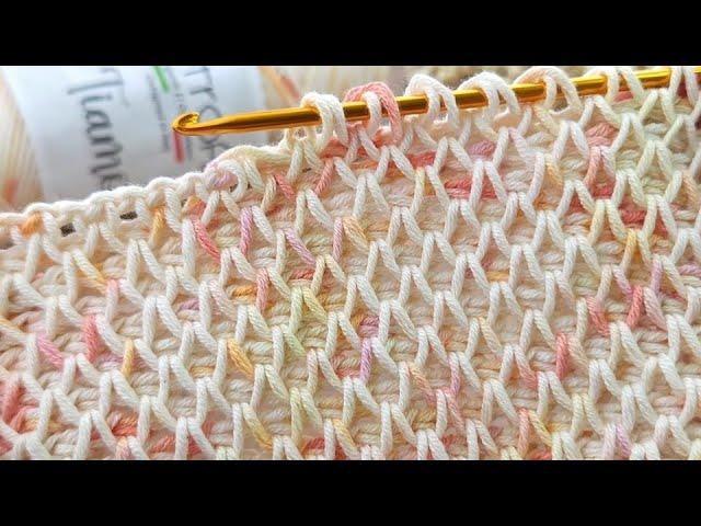 *  Super Easy Tunisian   Crochet Baby Blanket For Beginners online Tutorial * #Tunisian