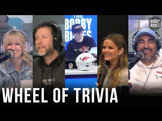 Show Members Compete in Wheel of Trivia for Jar of Money