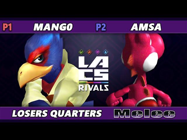 LACS Rivals TOP 8 - Mango (Falco) Vs. aMSa (Yoshi) Smash Melee - SSBM