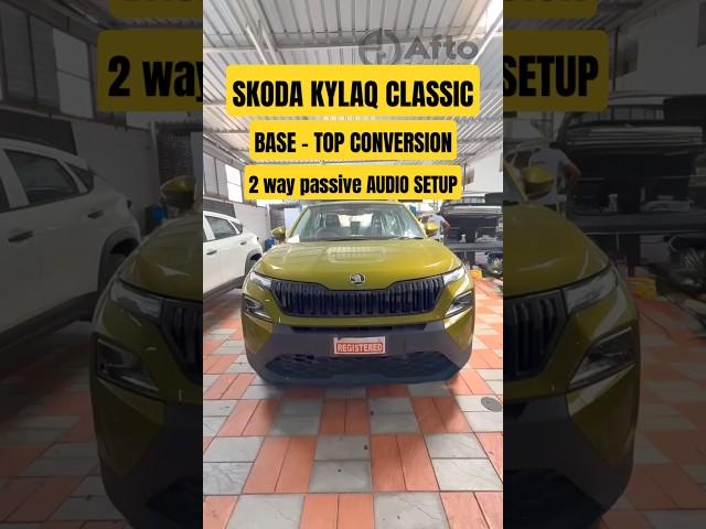 SKODA KYLAQ - Base To Top Conversion 2 Way Passive Audio Setup #afto #coimbatore #skodakylaq #skoda