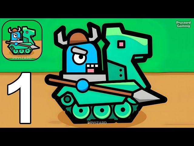 Age of Tanks Warriors: TD War - Gameplay Walkthrough Part 1 Tutorial Woeld 1 - Android Gameplay