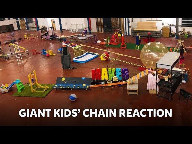 Giant Kids' RUBE GOLDBERG Machine! | Kids Invent Stuff