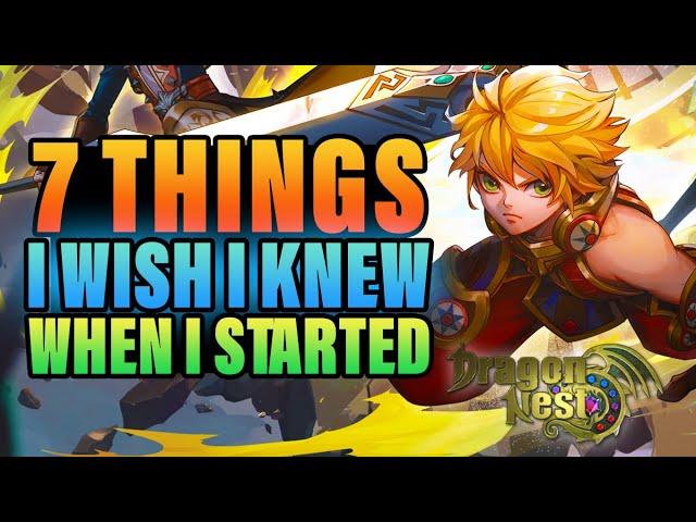 7 Things I wish I'd done sooner when starting out in Dragon Nest SEA