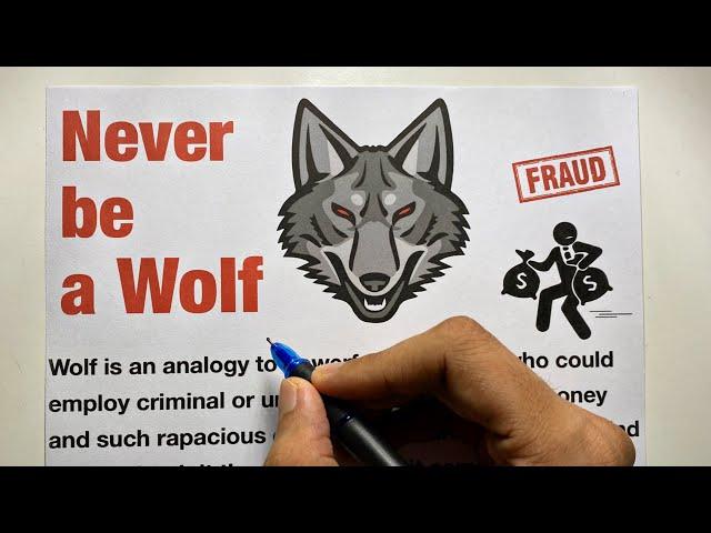 Never be a Wolf - Saheb Academy