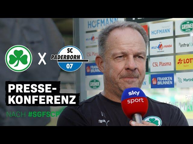 Zorniger: "Mehr als ärgerlich" | PK nach #SGFSCP