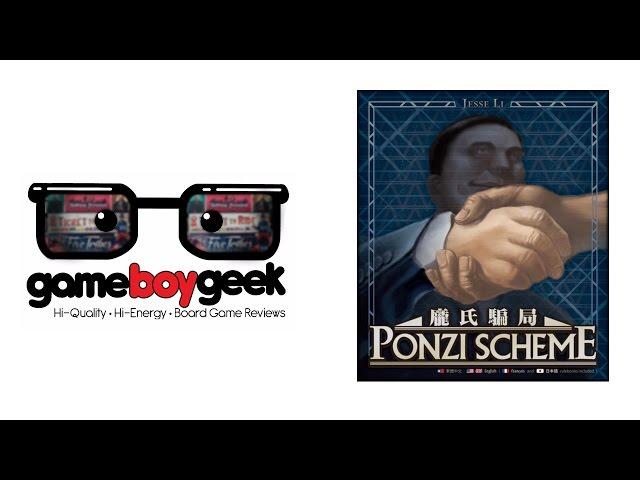 Ponzi Scheme Review with the Game Boy Geek