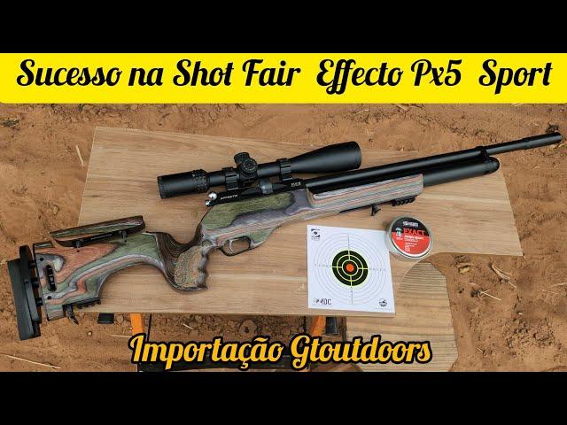 CARABINA EFFECTO PX-5 SPORT CORONHA LAMINADA GREEN E CANO LOTHAR WALTHER COM 12 RAIAS