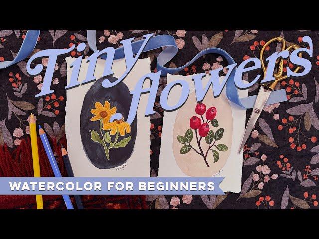 How to Paint Autumn Florals | Easy Step-by-Step Watercolor & Mixed Media Tutorial