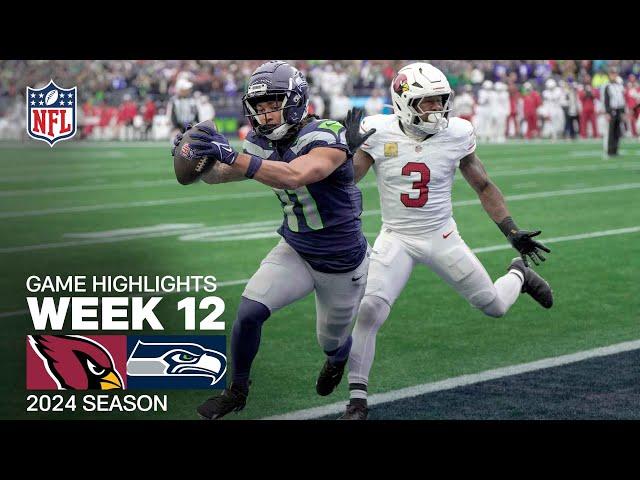 Arizona Cardinals vs. Seattle Seahawks Game Highlights | NFL 2024 Season Week 12