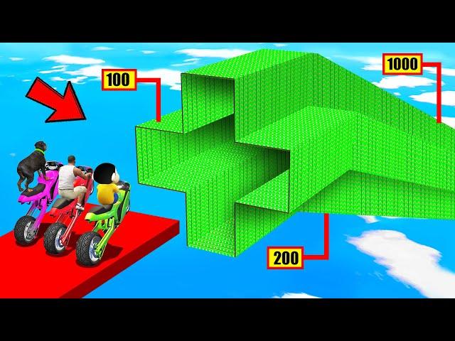 SHINCHAN AND FRANKLIN TRIED THE IMPOSSIBLE CROSS SHAPED SPEED BOOSTER TUNNEL POINTS CHALLENGE GTA 5