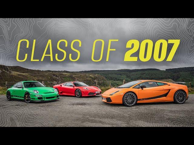 430 Scuderia vs 997 GT3RS vs Gallardo Superleggera | Class of 2007