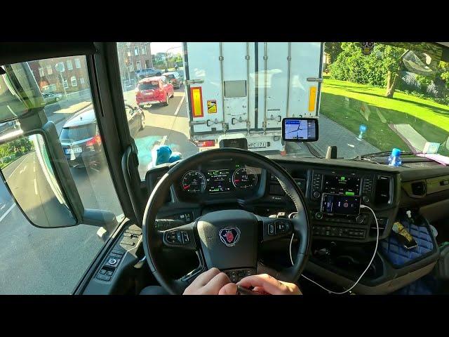 ASMR  POV Truck Driving 2023 Scania | Germany City Drive 4k New Gopro