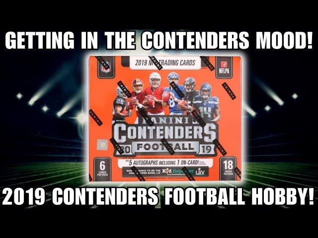 SOLID THROWBACK BOX! 2019 Panini Contenders Football Hobby Box!