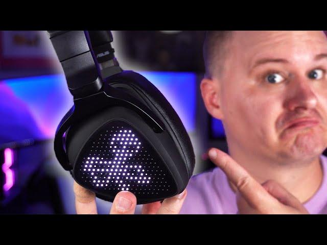 ASUS ROG Delta S Animate Gaming Headset Review with Mic Test