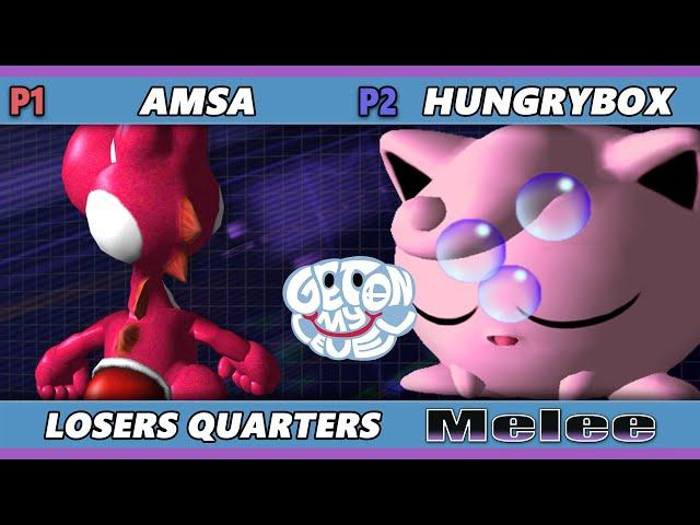 GOML 2023 Top 8 - aMSa (Yoshi, Falco) Vs. Hungrbox (Jigglypuff) Smash Melee - SSBM