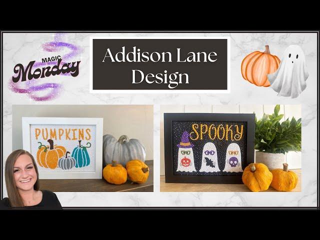 Unboxing Addison Lane Design || 2 Cute Fall and Halloween Special Diamond Art Projects 