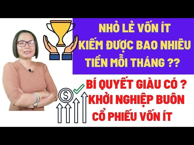 Cá nhân vốn ít lướt sóng chứng khoán kiếm được bao nhiêu tiền mỗi tháng? BÍ MẬT GIÀU CÓ TỪ CỔ PHIẾU!