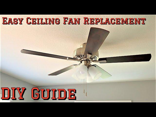 How to Replace a Ceiling Fan - DIY Step by Step Guide