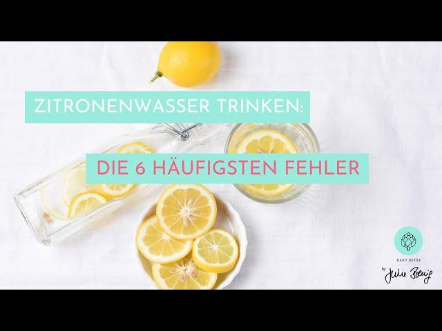 Morgens Zitronenwasser trinken: die 6 häufigsten Fehler