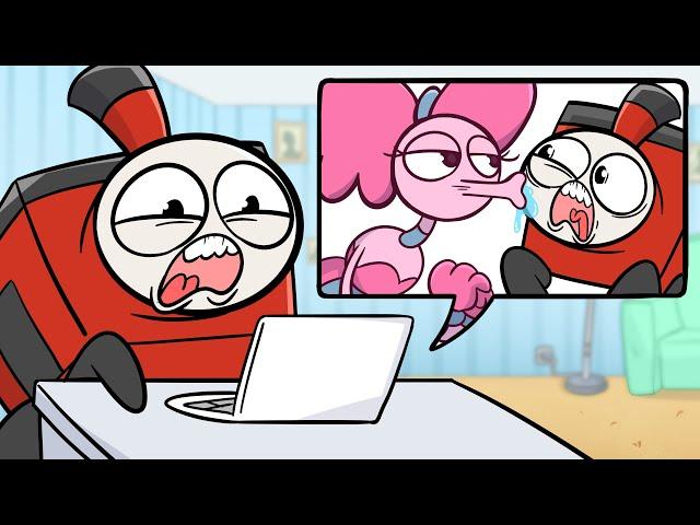 CHOO CHOO CHARLES REACTS ! // Poppy Playtime Chapter 3 Animation