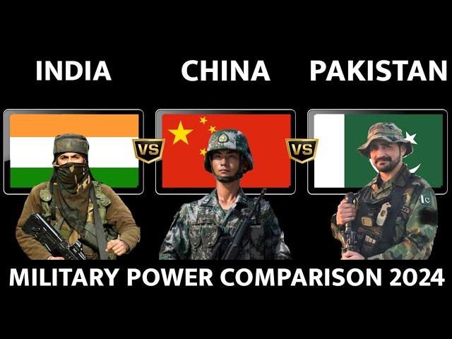 India vs China vs Pakistan - Military Power Comparison 2024